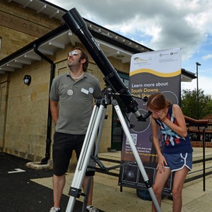 Dark Skies Dan demonstrates sun spots