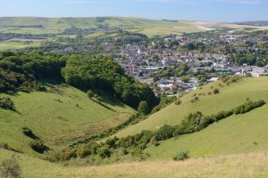 Lewes and bordering landscape