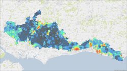 Where are the South Downs' skies darkest?