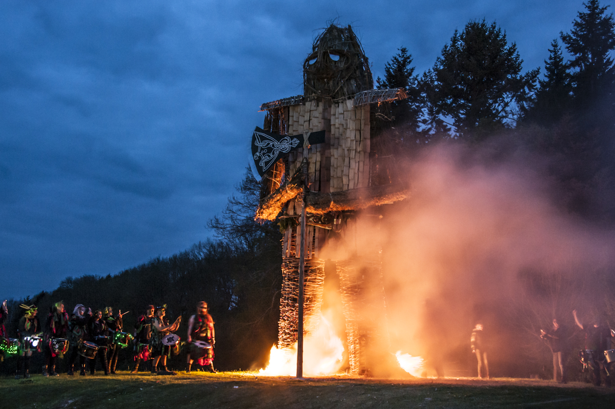 Beltain Wickerman Festival Butser Ancient Farm South Downs