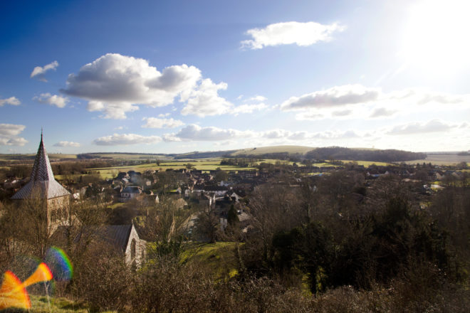 Image of All Saints church in East Meon village