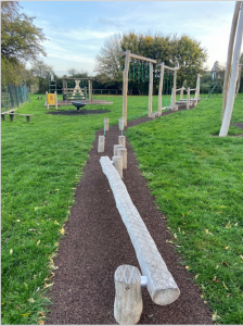 Play equipment at a children's play park